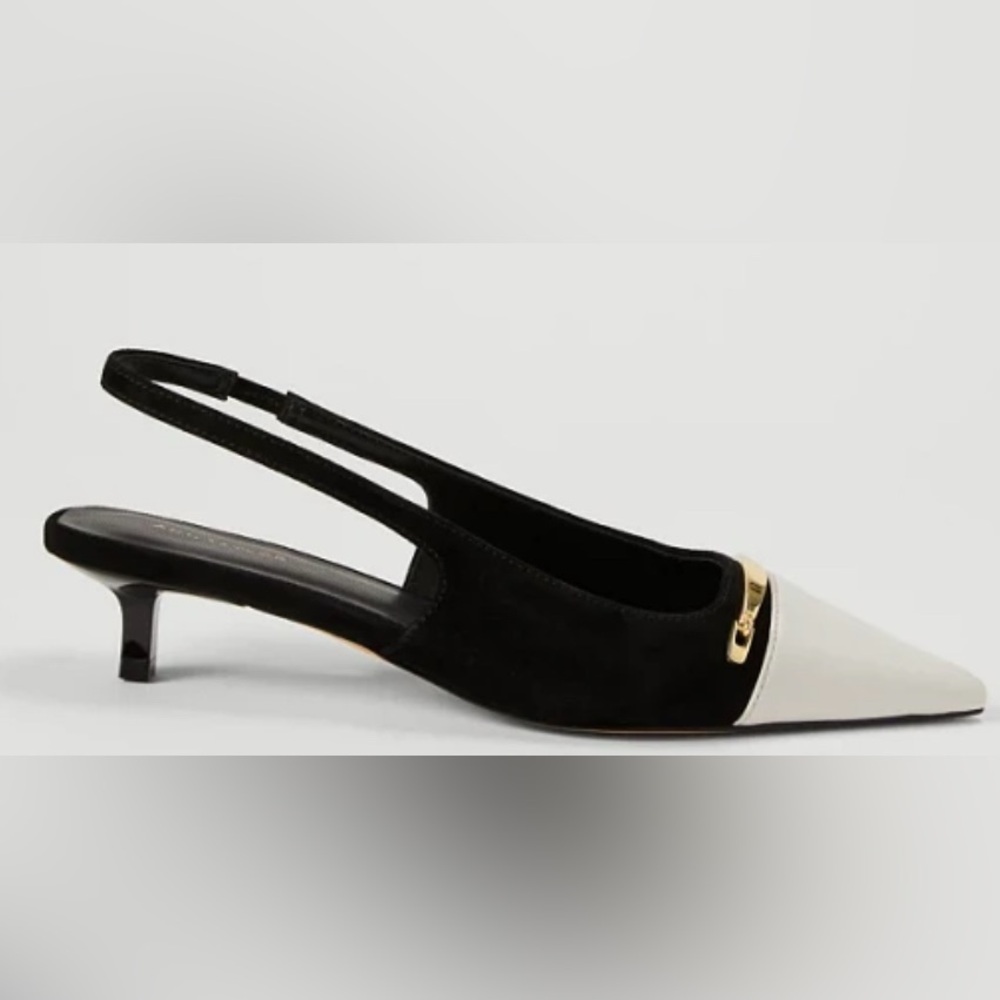 NIB Ann Taylor Cap Toe Slingback Pump 6 1/2